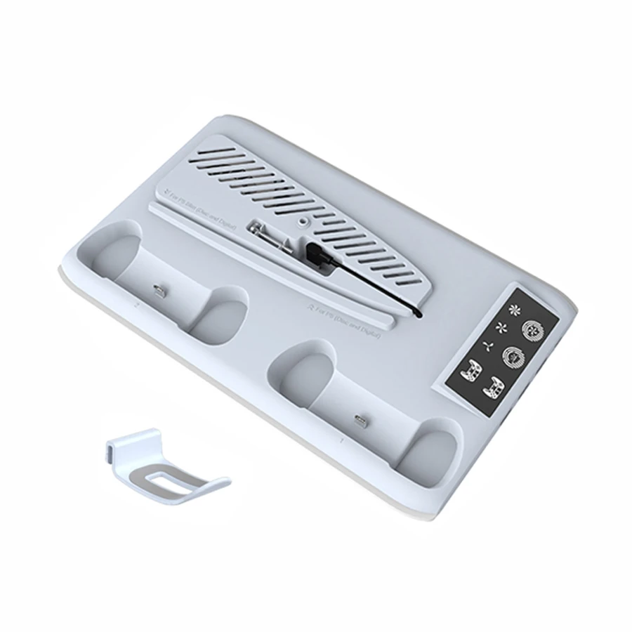 p-5-充電冷却ドック、3段階冷却ファン、usbポート-3、ヘッドセットホルダー-1付き、p-5-slim-pro-ディスク＆デジタルコンソール対応