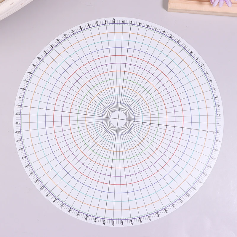 26cm Pottery Round Divider Circular Equal Parts Card Ruler DIY Ceramic Underglaze Painted Auxiliary Pad Painting Tool