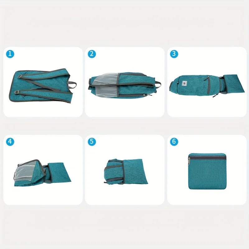 Легкий складной рюкзак — водонепроницаемая спортивная сумка для активного отдыха — идеально подходит для альпинизма, велоспорта, пеших прогулок и треккинга