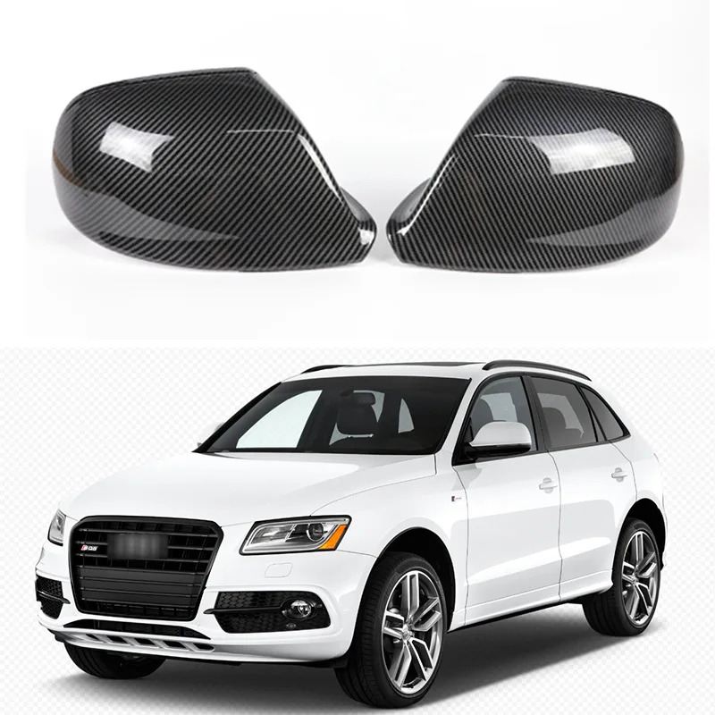 

For 08-17 Audi Q5 SQ5 8R Q7 4L side mirror cover replacement withouot side assist holes