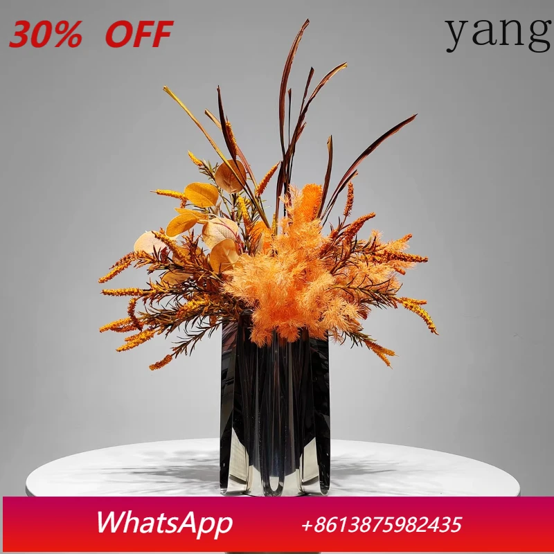 

LTT simple light luxury simulation flower orange flower arrangement living room coffee table flower
