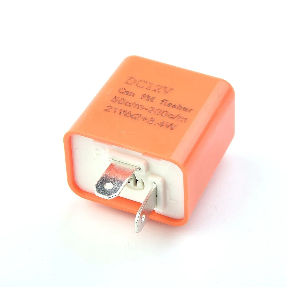 12V 42W Motorcycle 2 Pin Adjustable LED Indicator Flasher Relay Motorbike 2-Pin LED Flasher Relay For Honda Car Relays