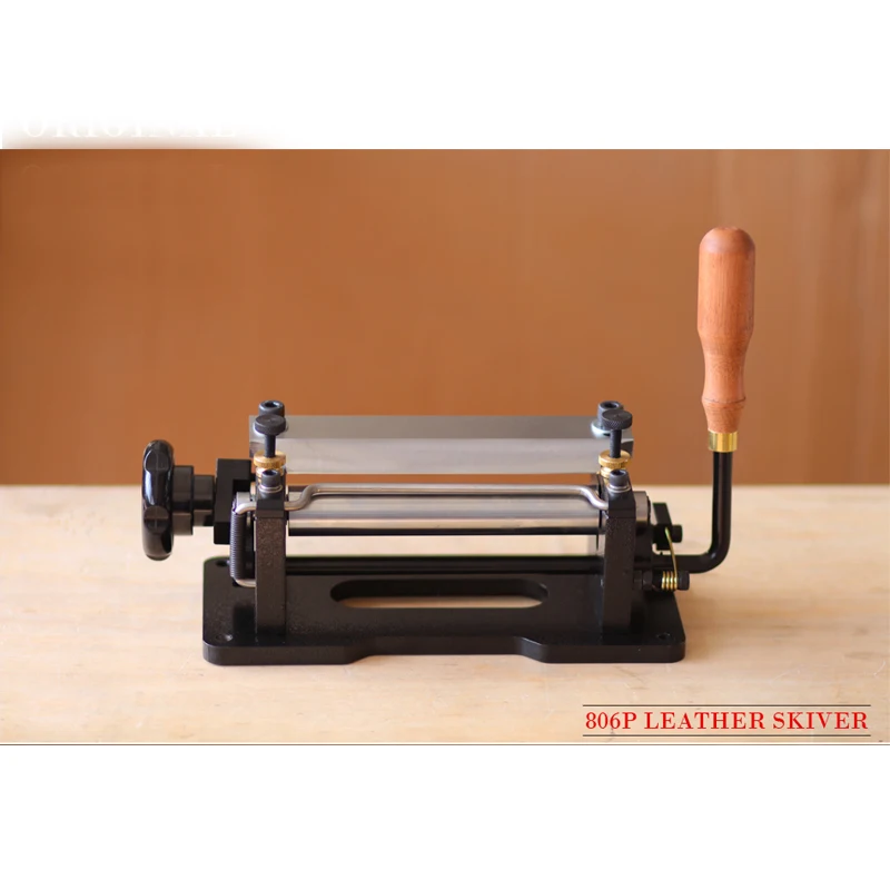 high quality 806P Manual Leather Skiver Handle Leather Peel Tools Leather Splitter NE 806 leather paring machine