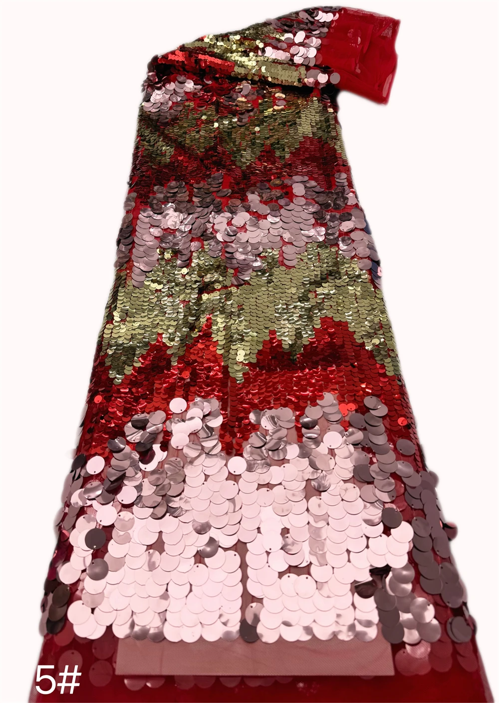 French Mesh Lace 2026 Fabrics Embroidery Sequins Tulle Beaded African Fabric for Women Party Dresses 5Yards Sewing Meters