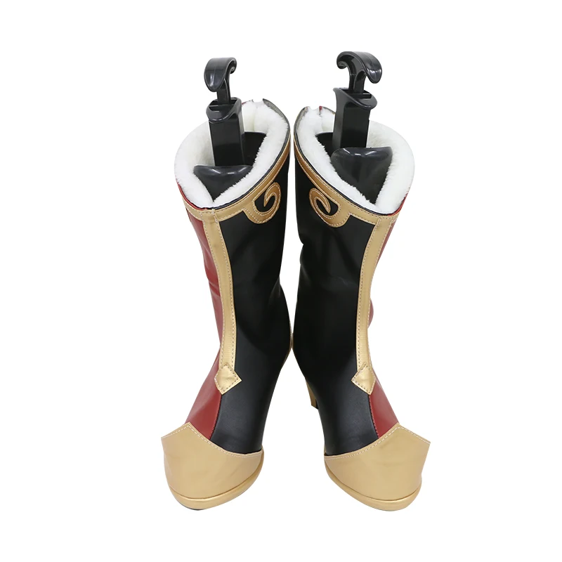 Neues Spiel Anime Genshin Impact Yanfei Cosplay Schuhe Stiefel Kostüm Halloween Party Outfit für Frauen Zubehör Anpassung