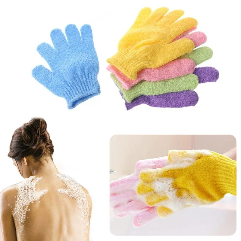 8/12 Stück Badehandschuh, Peeling, Waschhaut, Spa, Massage, Duschpeeling, Schrubber, Tiefenreinigung, Badeschrubber für glatte Haut, Spa und Mas – Detail 10