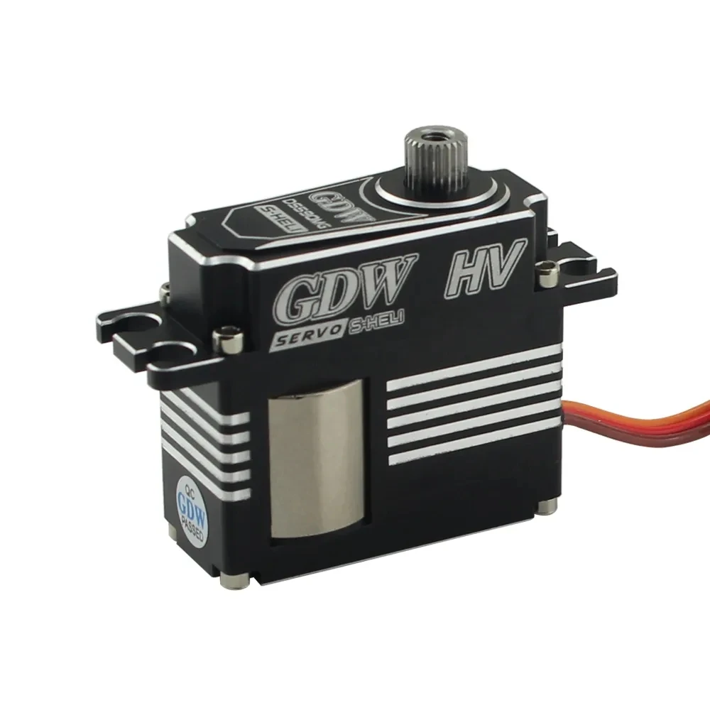 GDW DS596MG DS590MG 12kg Helicopter Swashplate Full Metal HV Digital Servo For 450-500 Helicopter 70E Fixed Wing Turbojet Robot