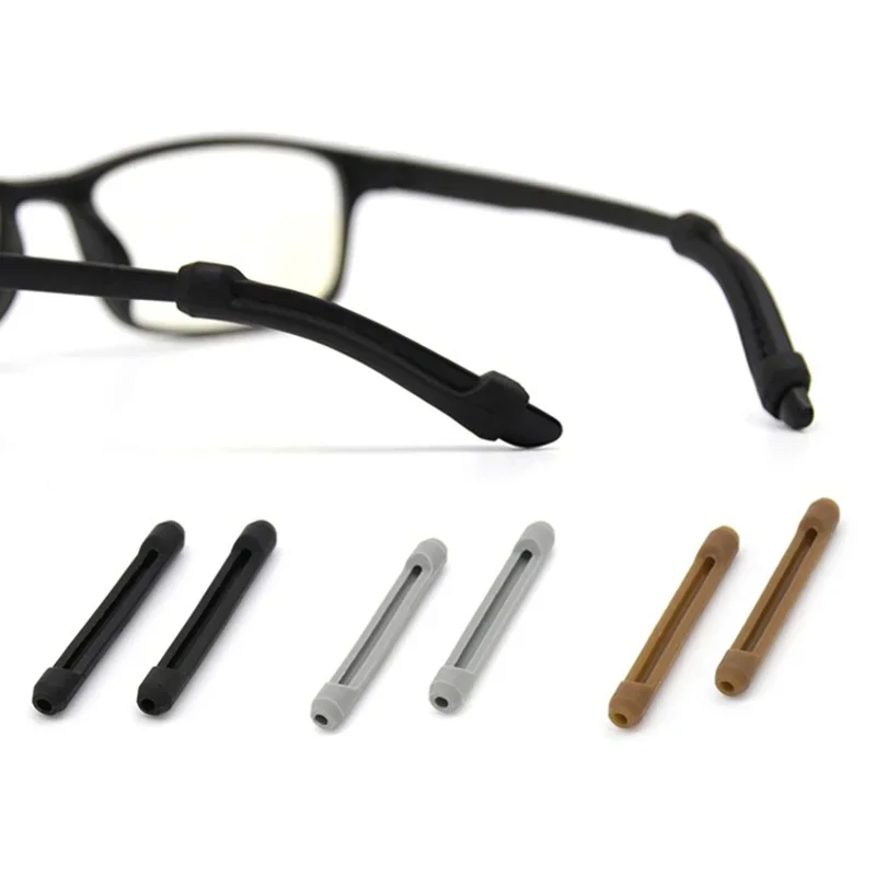 Glasses Anti-slip Cover Ear Hook Silicone Anti-Slip Holder for Sunglasses Eyeglass Leg Temple Tips Black Wholesale view 4