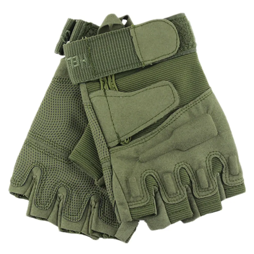 

Anti Slip Cycling Gloves Sports Half Finger Breathable Shock Absorbing Tactical Work Gloves Men Women Riding Weightlifting