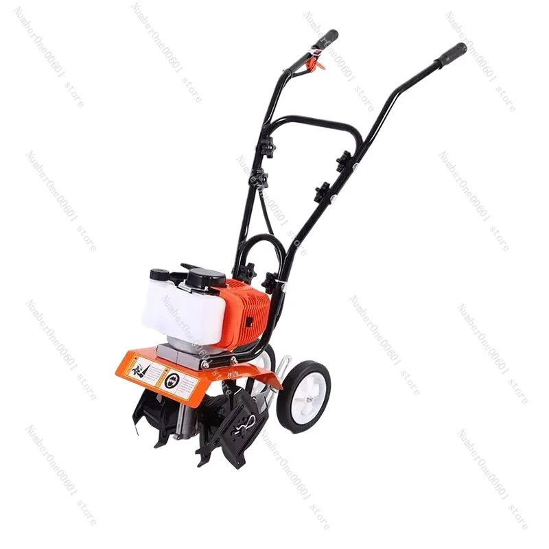 Farm Cultivator Garden Yard Soil Tilling Machine Air-Cooled 2 Stroke Tillage  Mini Gasoline Tiller