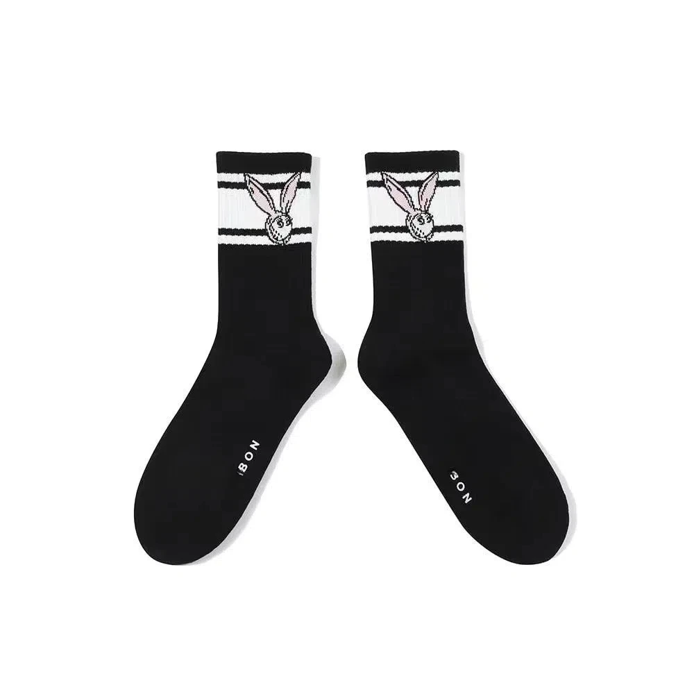 Chaussettes de golf à semelle intermédiaire rayée pour hommes et femmes, chaussettes en pur coton, chaussettes à la mode et à la mode, haute qualité