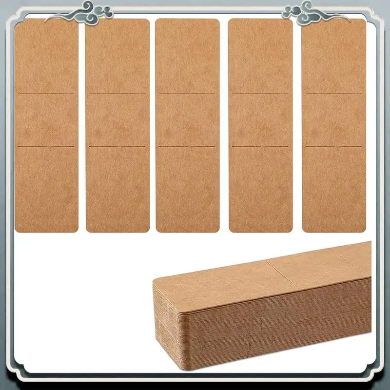 

200 Pcs DIY Bookmarks Blank Display Cards Resin Bookmark Holders For Bookmark Wrapping Gift Decoration