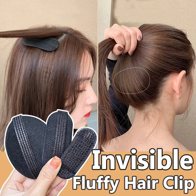 Puff Hair Head Cushion Invisible Fluffy Hair Clip Pad Sponge Pins Bun Bump Volume Base for Women Girls Hair Accessory