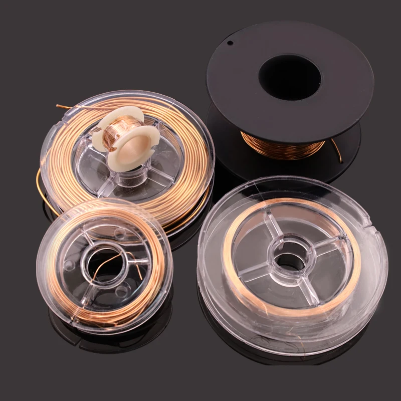 10 متر/11 متر/50 متر سمك 0.1/0.2/0.5/1 مللي متر الانتقال خط بالمينا CopperWire الكهرومغناطيسي لفائف لف سلك PCB أداة إصلاح هوكوب سلك