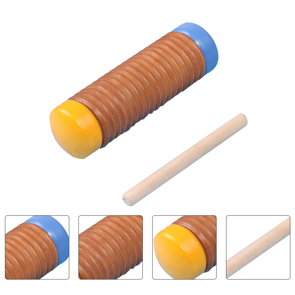 Rainphone Lightweight Musical Toy Sound Instrument Wooden Small Hands Beating Drum Percussion Premium Material