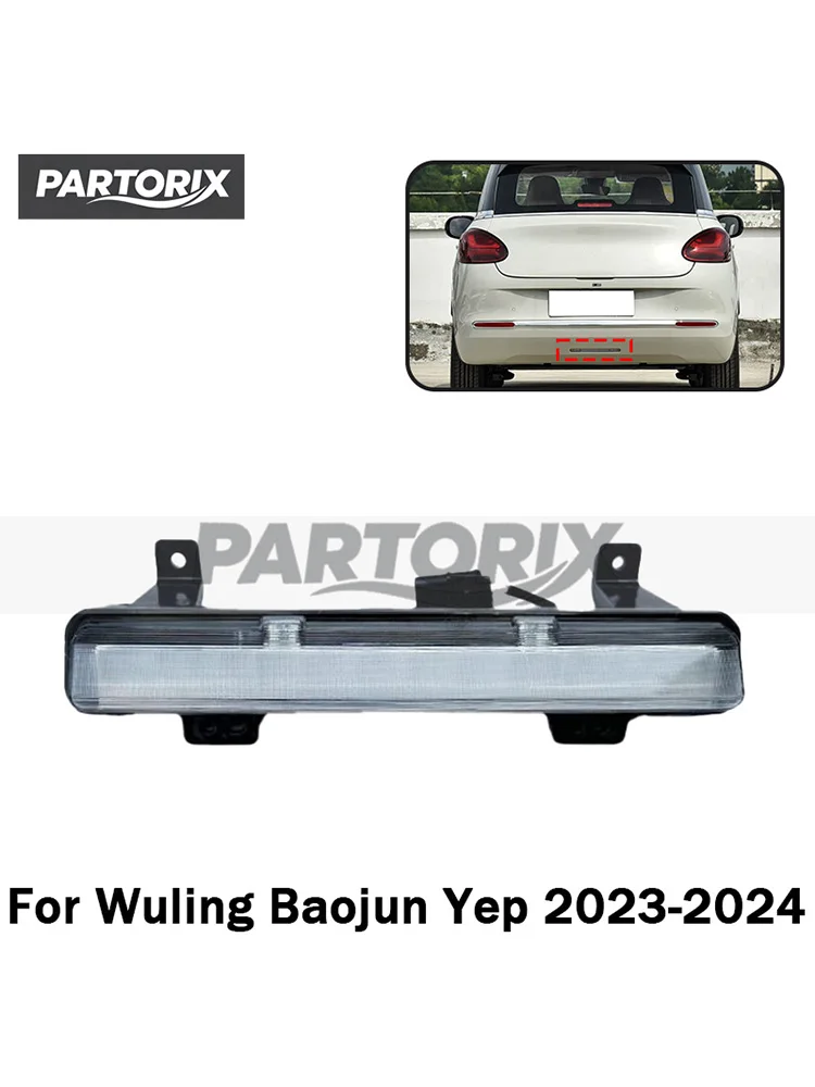 Rear Bumper Light Lamp For Wuling Baojun Yep 2023-2024 Rear Reflector Brake Light Stop Lamp