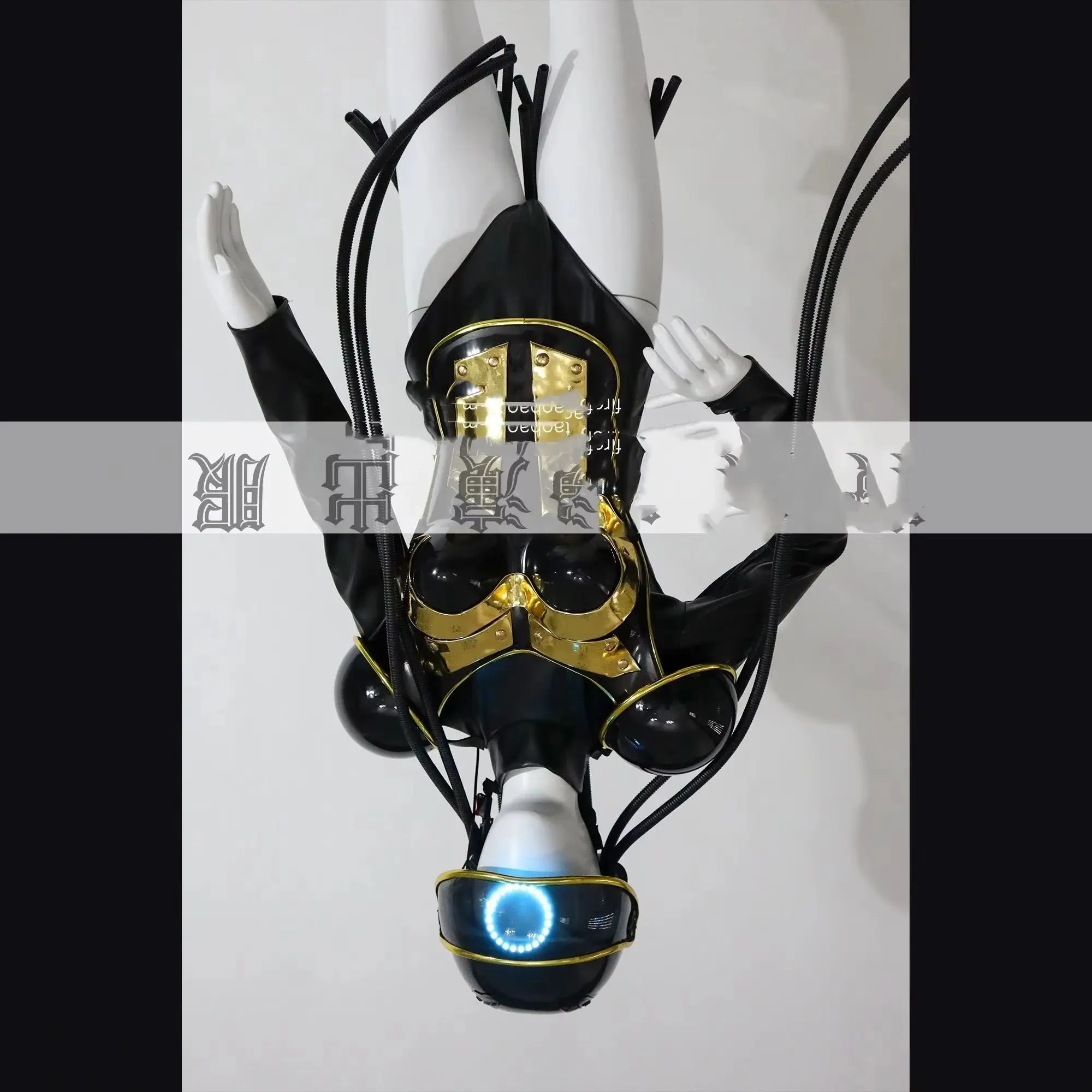 music festival event girl costume Nighclub women dance costume  female led luminous armor helmet nightclub ds atmosphere