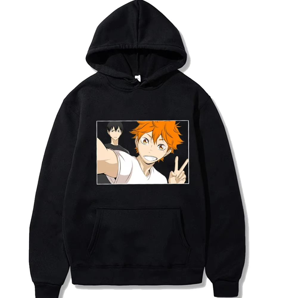 

Funny Haikyuu Unisex Hoodies Japanese Anime Printed Men's Hoodie Streetwear Casual Sweatshirts Harajuku Aesthetic Pullover