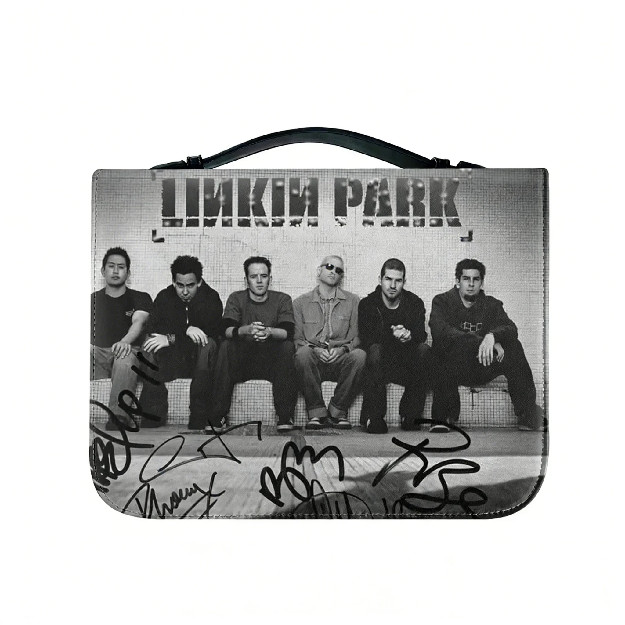 

Сумка для Библии Linkin Park Rock Band, христианские подарки, персонализированный чехол для Библии, водонепроницаемая кожаная сумка с карманами, чехол-футляр