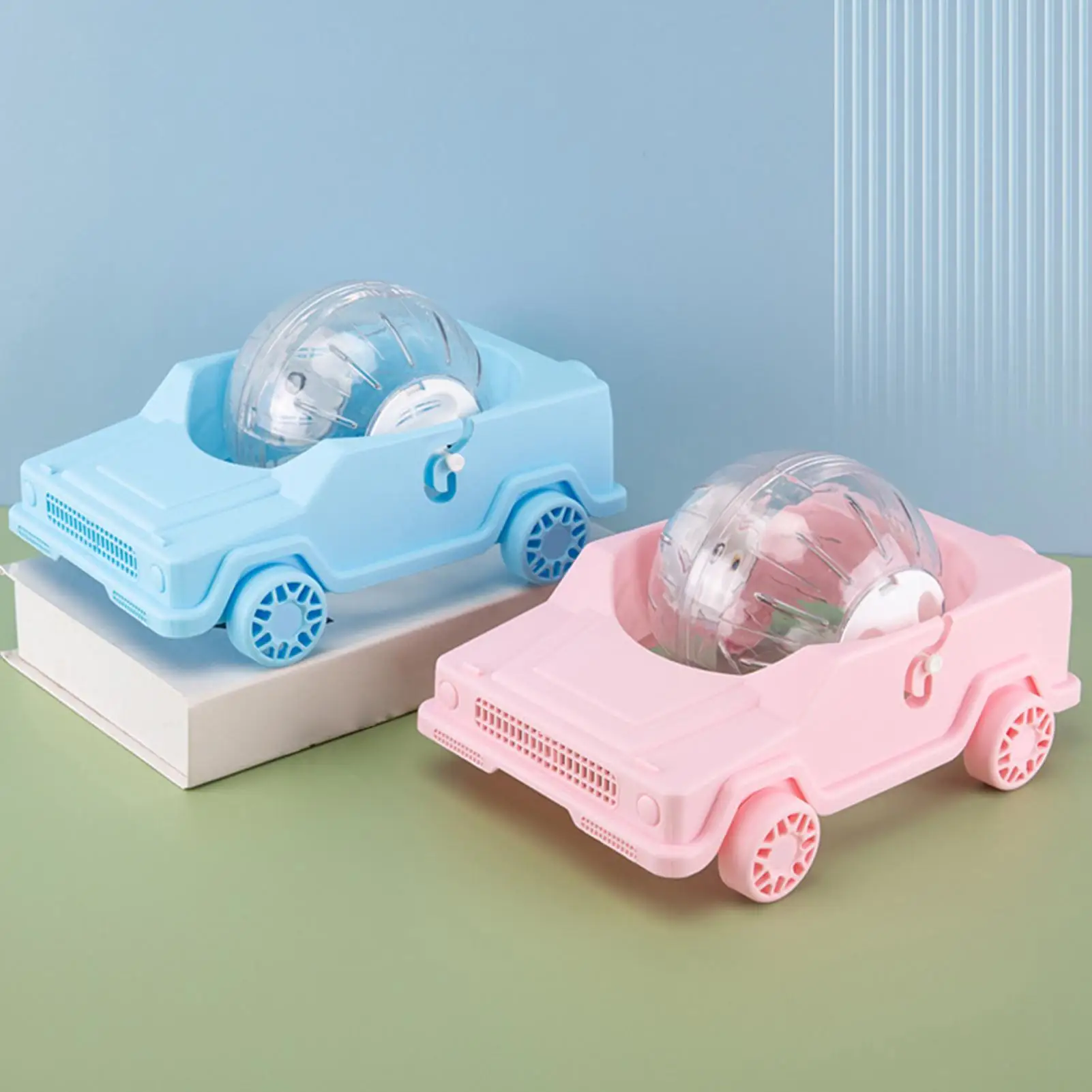 Hamster Wheel Car Shape Small Pet Running Exercise Gerbil Running Toy For Home Stress Relief Dwarf Gerbil Hamster Chinchilla