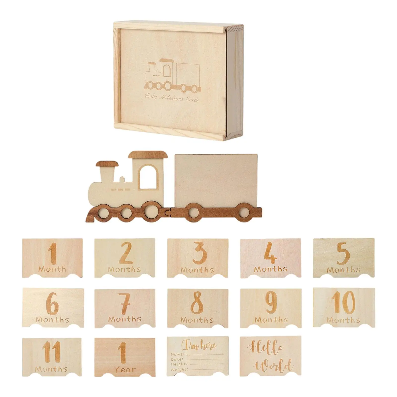 Wooden Baby Monthly… - image