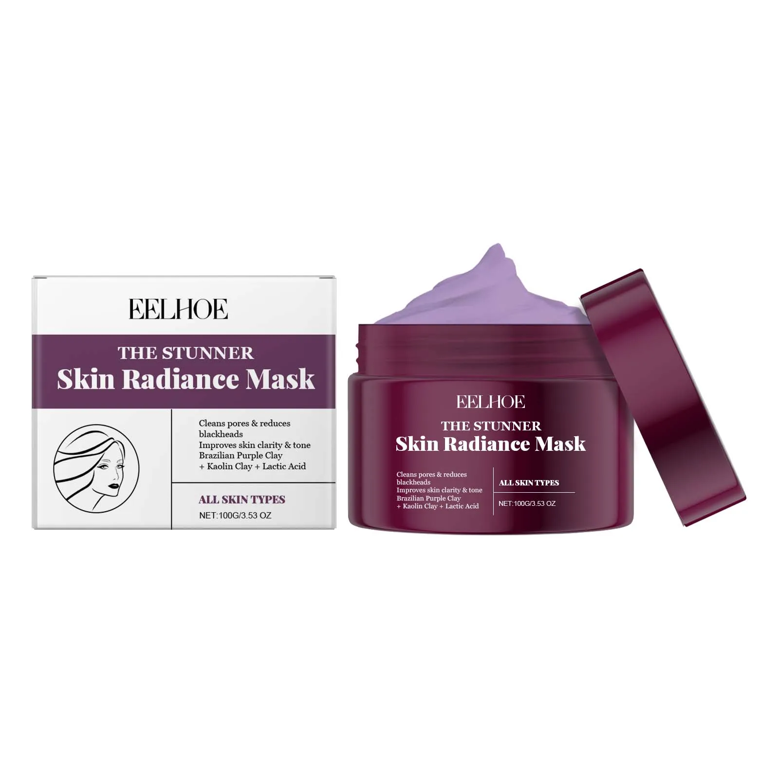 

EELHOE Moisturizing and Brightening Mask Hydrating Firming The Face Moisturizing The Skin Smear-on Care Mask Reduce Blackheads