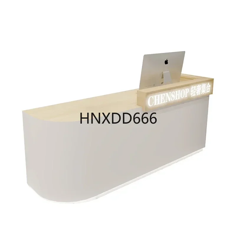 

Reception Desk Hairdressing Furniture Front Counter Modern Luxury Executive Office Table Beauty Cafe Supermarket Long Shop