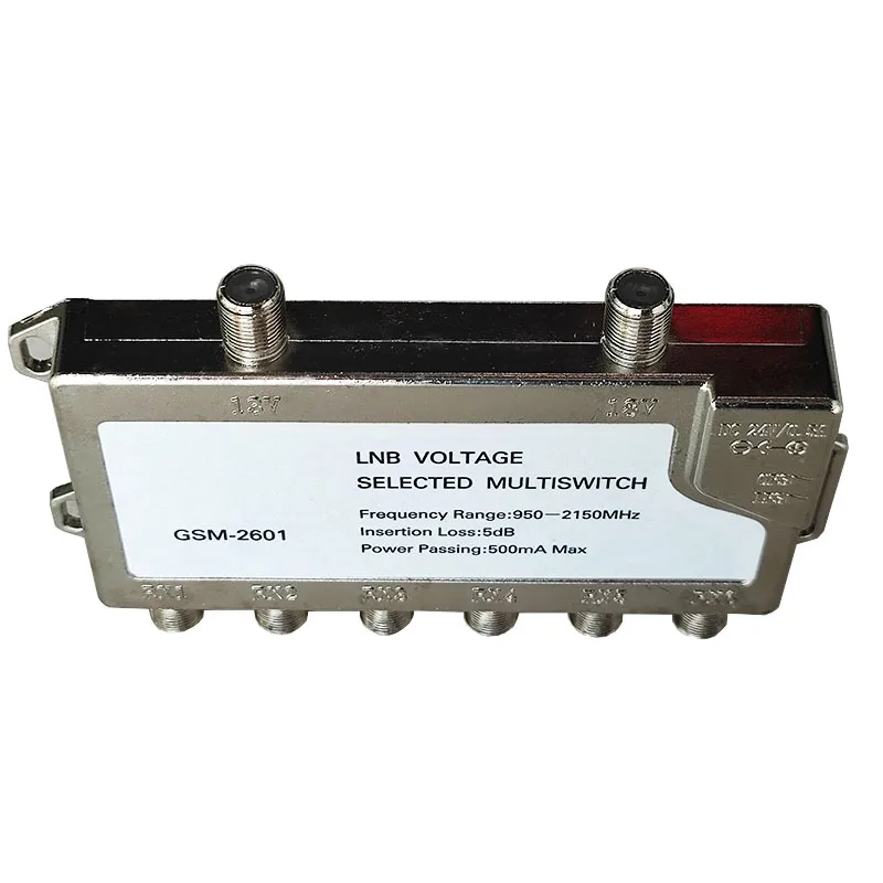 2 *6 디스큐 스위치 아연 위성 멀티스위치 LNB 전원 방수 독립형 TV 스위치 950-2150MHz