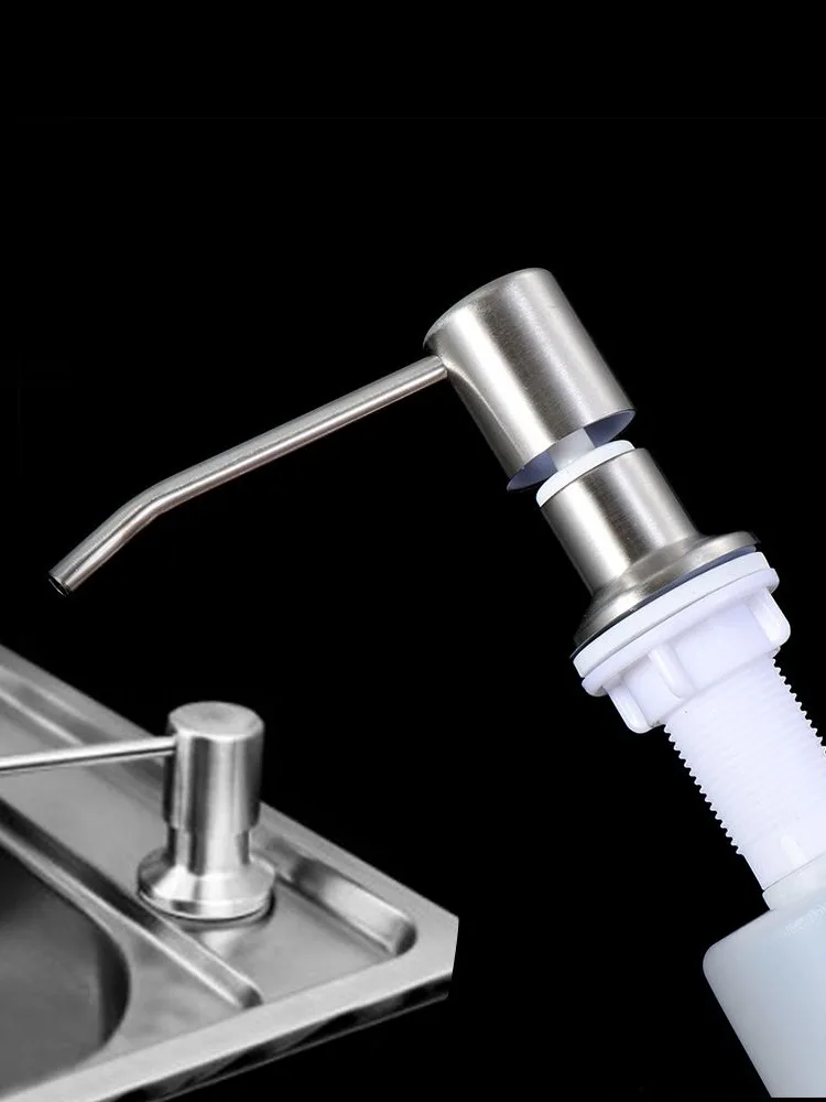 Haushaltsreiniger Edelstahl Spülbecken Seifenspender Badezimmerzubehör Küchenbedarf Lotion-Aufbewahrungsflasche
