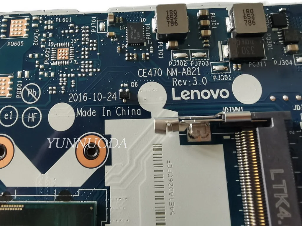 CE470 NM-A821 For Lenovo Thinkpad E470 E470C Laptop Motherboard With i3 i5 i7 6th 7th gen CPU 100% Tested