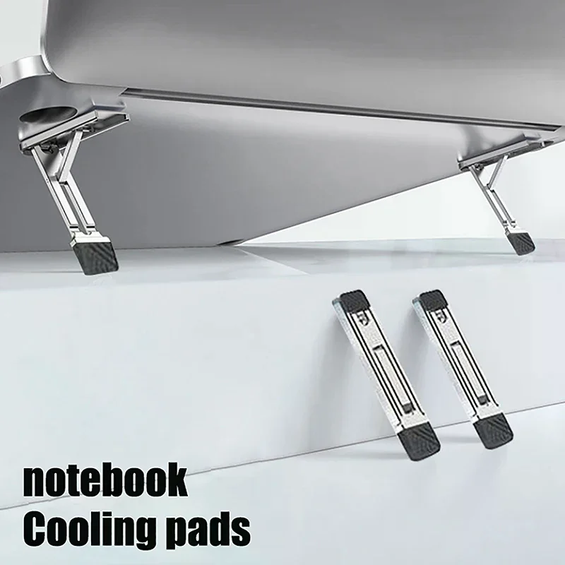 Mini podstawka pod laptopa ze stopu cynku, regulowana wysokość, składana, antypoślizgowa podstawka pod laptopa