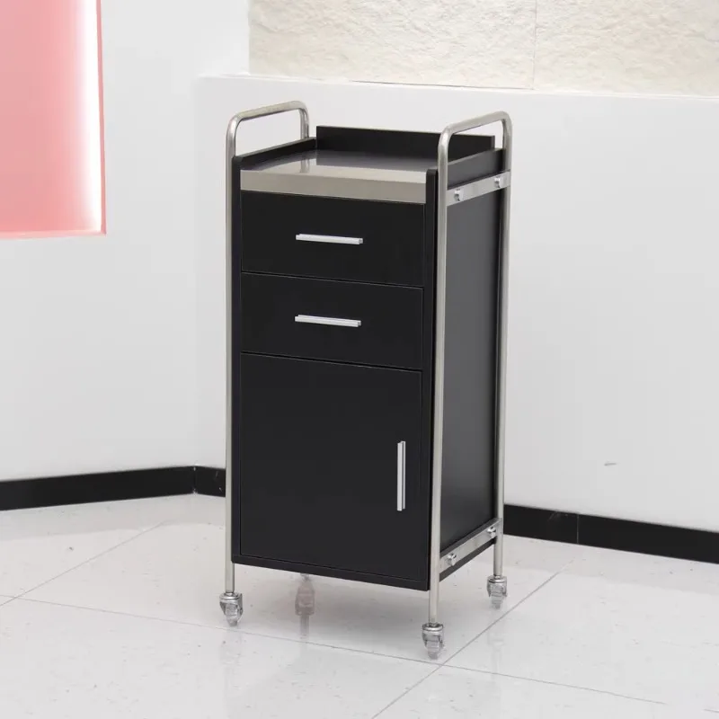 Barber shop tool cabinet Hair stylist storage toolbox Hair shop perm and dyeing cart Multifunctional cabinet for hair salon