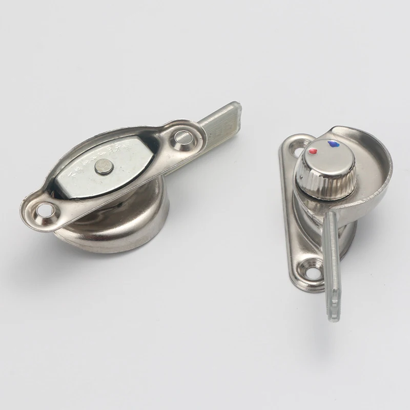 Stainless Steel Window Lock Al-Alloy Door Window Lock Crescent Lock Plastic Steel Accessories Sliding Door Shackle Safety Lock