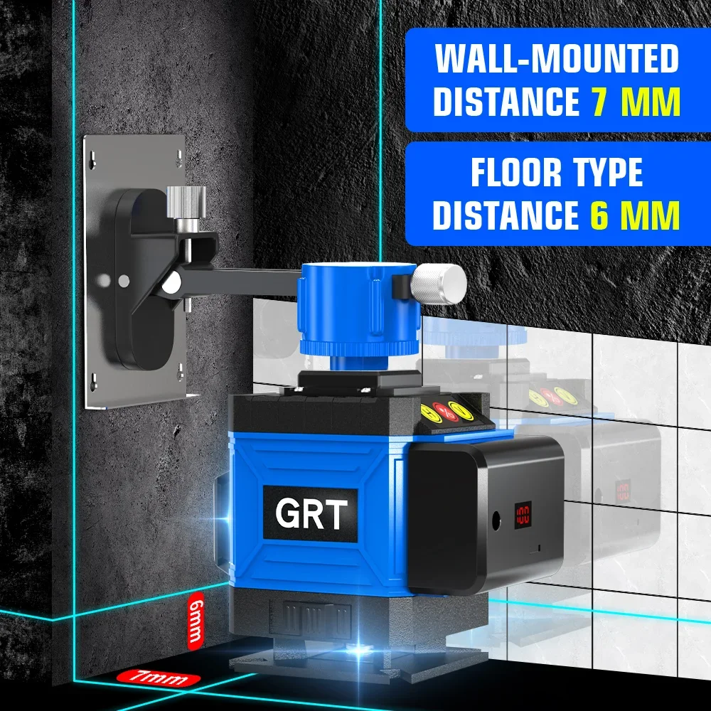 12 Lines Blue Laser Level 3D Self-Leveling 360 Horizontal and Vertical Construction Level Nivel Laser Verde Autonivelante