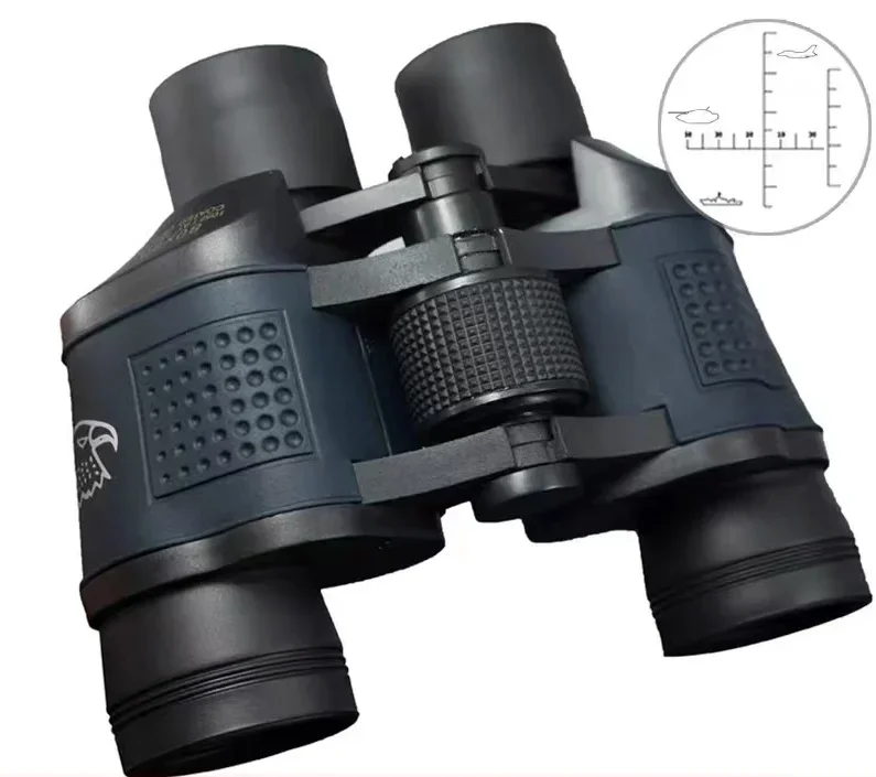 Binoculars with Coordinates High Magnification HD Low Light Night Vision Portable Outdoor Binoculars for Hunting Camping Travel