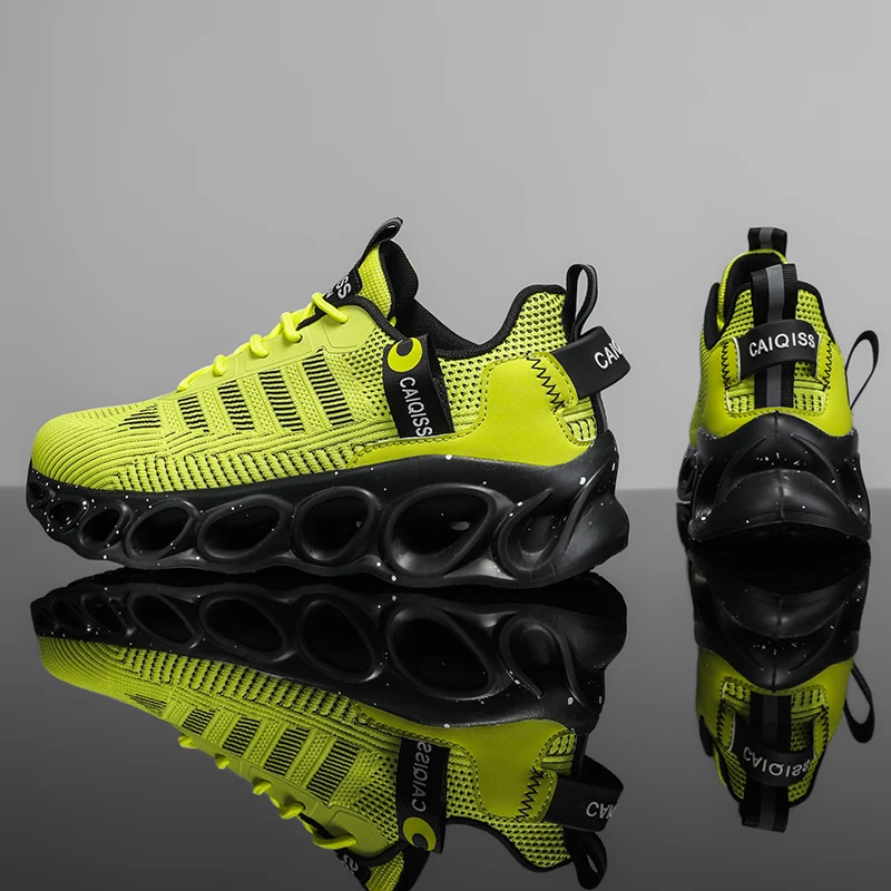 Zapatillas de Running Profesionales Ultraligeras Unisex para Maratón con Placa de Carbono, Absorción de Impactos, Diseño Transpirable de Caña Baja, Parte Superior Fluorescente, Suela de Eva, Aptas para Entrenamiento en Todas las Estaciones, Gimnasio, Atletismo y Deportes Diarios