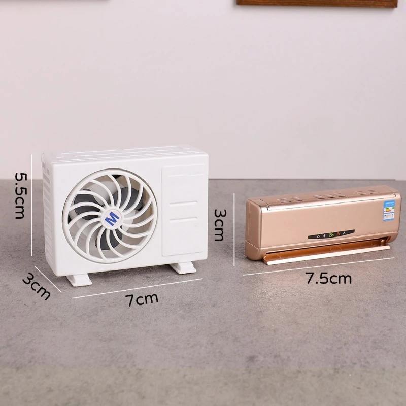 

Detailed Mini Solar Powered Air Conditioner Model ABS Perfect For Realistic Dollhouses Setup And Learning Activity 15UB