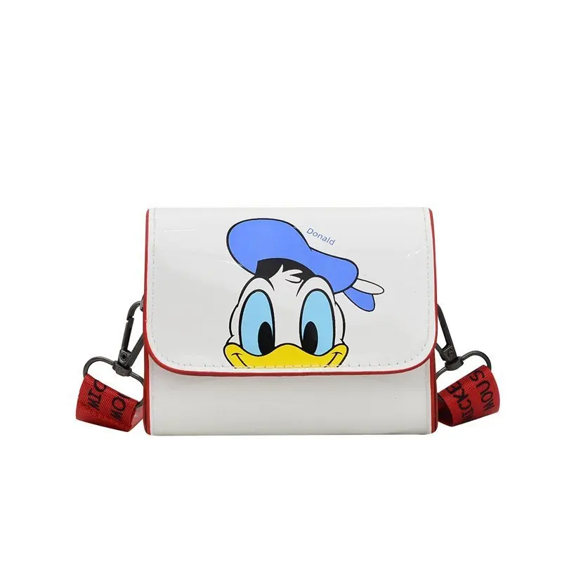 Disney Cartoon Donald Duck Children\'s Bag New Shoulder Bag Cute Crossbody Bag Mini Small Square  Fashion Coin Purse