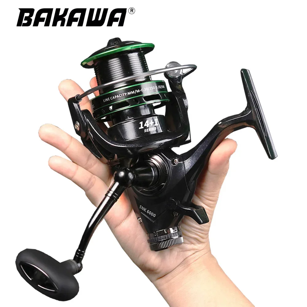 30 40 50 60 Series 20Kg Max Drag Power Metal Fishing Reel  Saltwater Freshwater Front And Rear Brake Drag System Spinning Reel