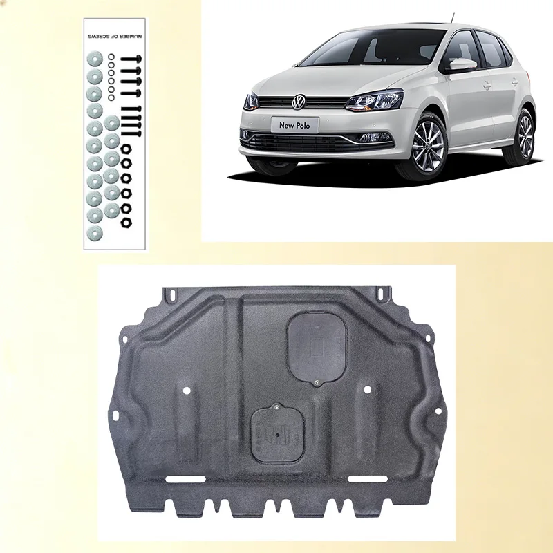 Car Under Engine Guard Mudguard Board Splash Shield Mud Fender Plate Panel For  Volkswagen Polo 2005-2018 1.4L 1.6L