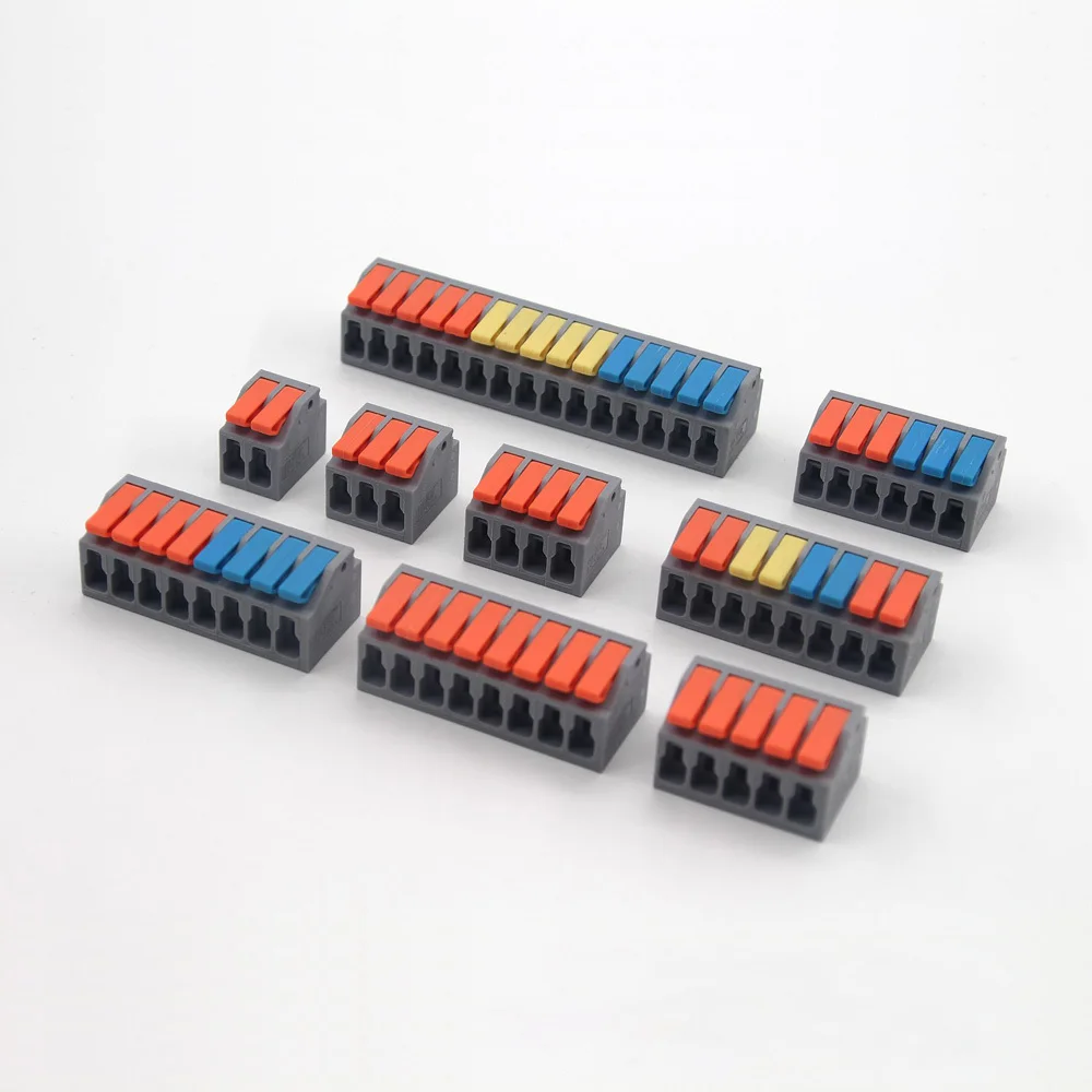 5/10PCS Wire Connector Electric Cable Led Conectors For 4mm² 6mm² Fast Terminals Blocks Docking Butt Household Electrician Tools