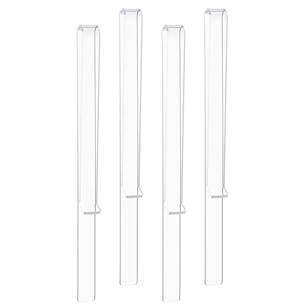 2Pairs Transparent Acrylic Sheet Music Clip Music Stand Page Holder Clear Page Fixer for Piano Violin Flute Clarinet Convenient
