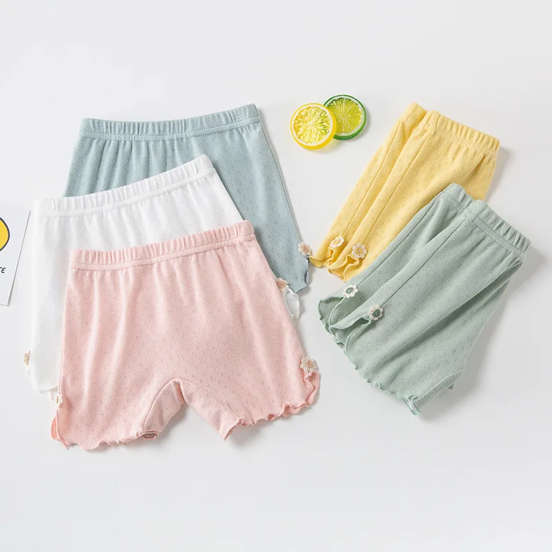 Summer Cotton Girls Safety Pants High Quality Kids Briefs Beach Pants Underwear Children Cute Shorts Underpants For 3-12 Years