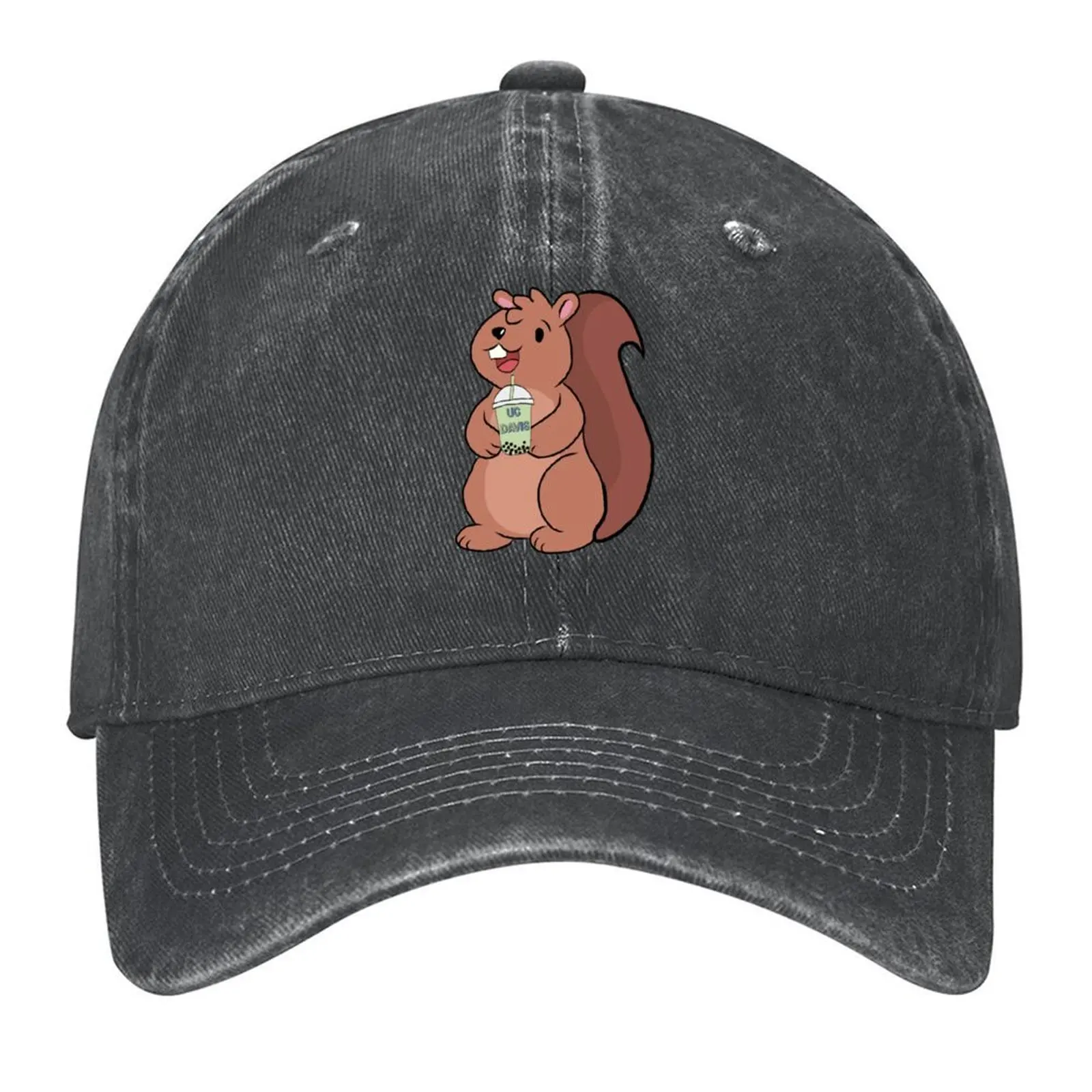 

Davis Squirrel Baseball Cap men's big size hat Hat Luxury Brand Horse Hat Unique hats Men's Women's