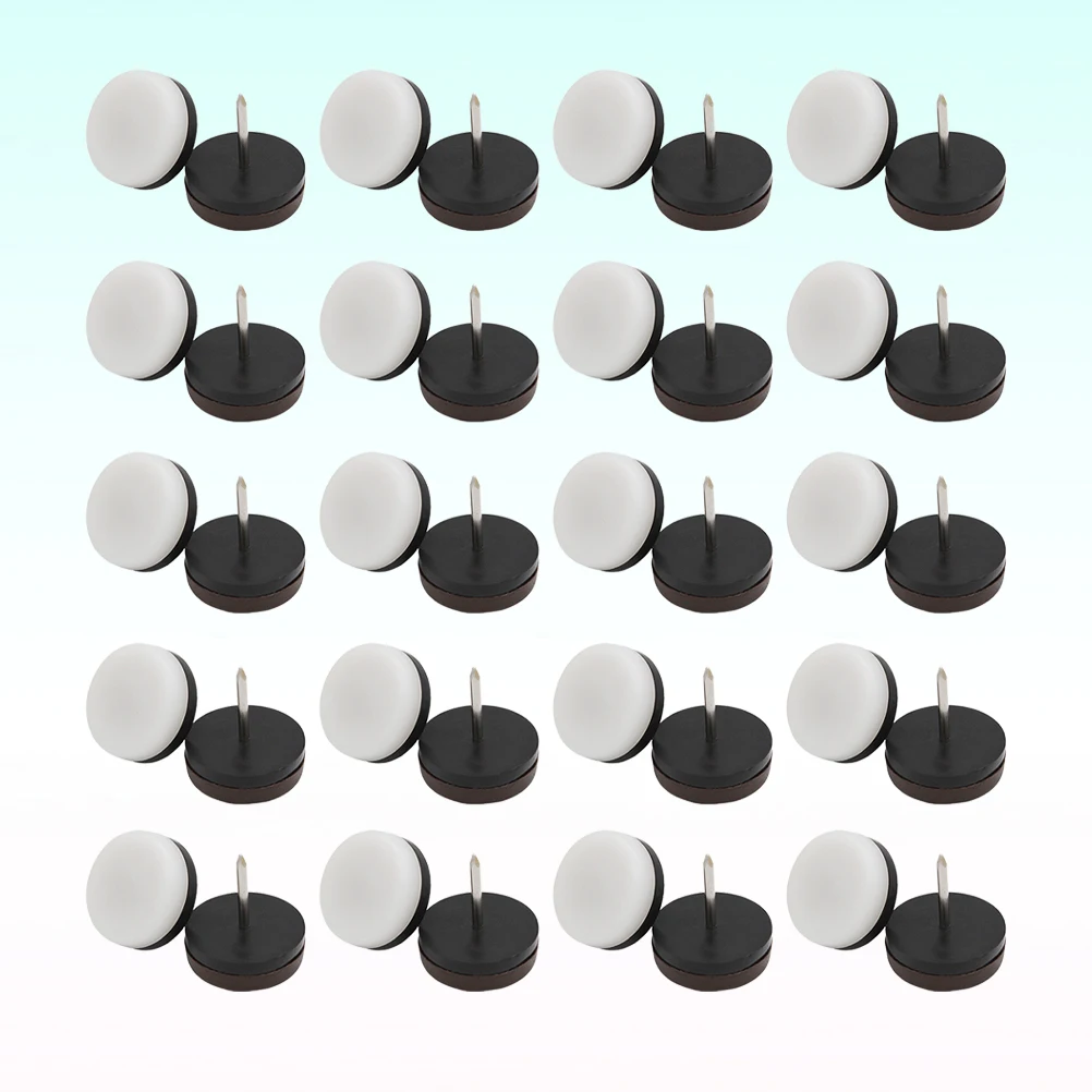 

100pcs Anti-Slip Foot Nails Felt Floor Protectors for Furniture Chair Sofa Legs Durable Non-Slip Pads with Iron Pin for Table