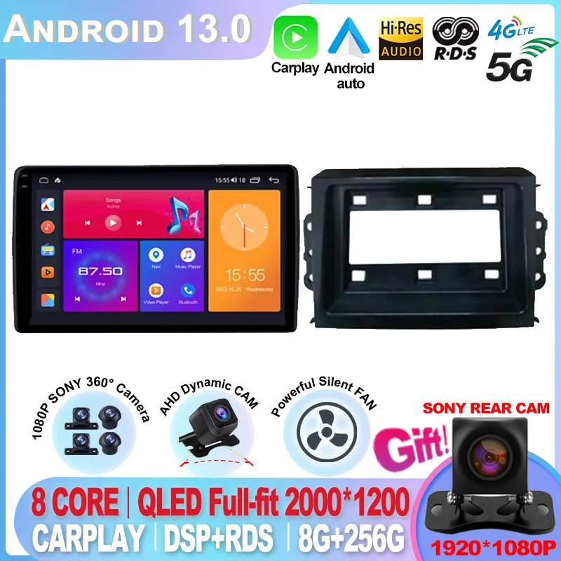 

For Wuling Hongguang V For Chevrolet N400 V 2019 Android 13 Carplay Radio Autoradio Multimedia Video Navigation GPS Monitor