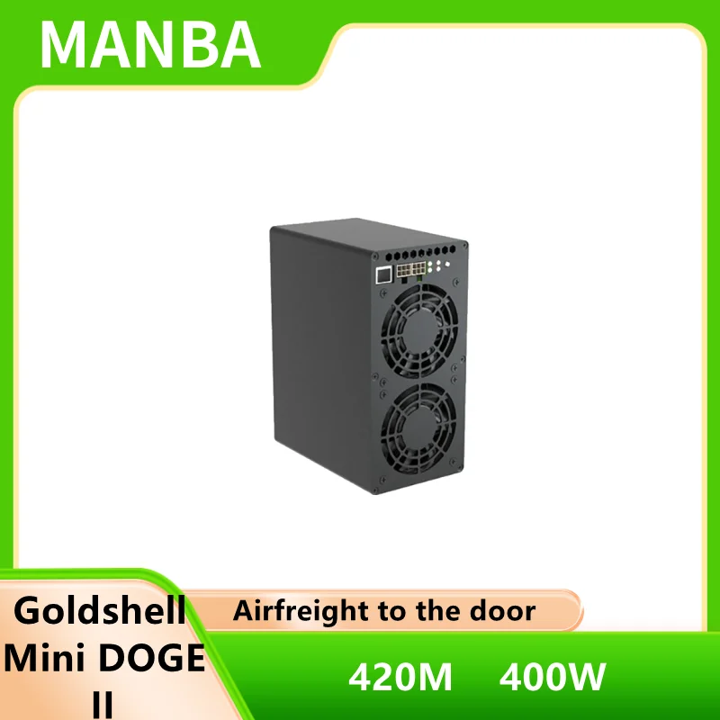 

New Goldshell Mini DOGE II 420M±10% 400W Doge LTC MINER( NO PSU ) Low Noise Can Mining In Office And Hourse