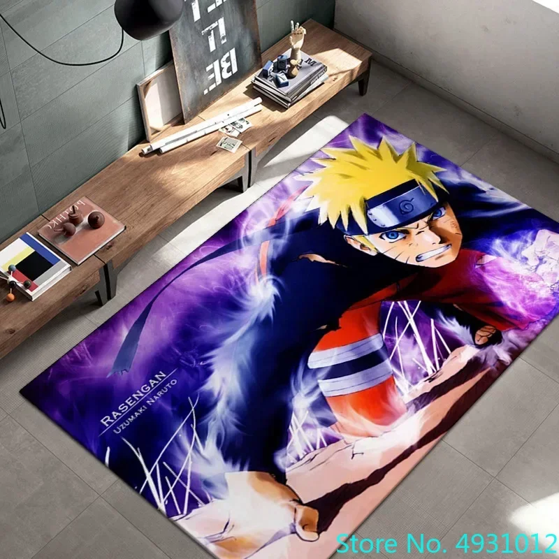 Creative 3D Cartoon Carpet Anime Uzumaki N-Naruto Living Room Bedroom Decoration Rug Children Anti Slip Crawling Mat