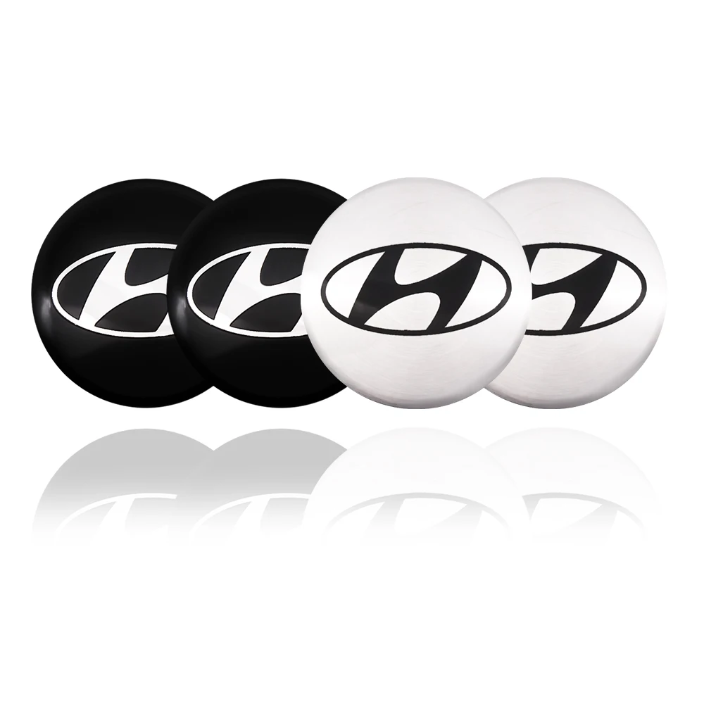 4pcs Car Styling Wheel Center Hub Caps Rim Covers Stickers Accessories For Hyundai i30 Tucson i20 Creta HB20 Sonata Elantra Kona