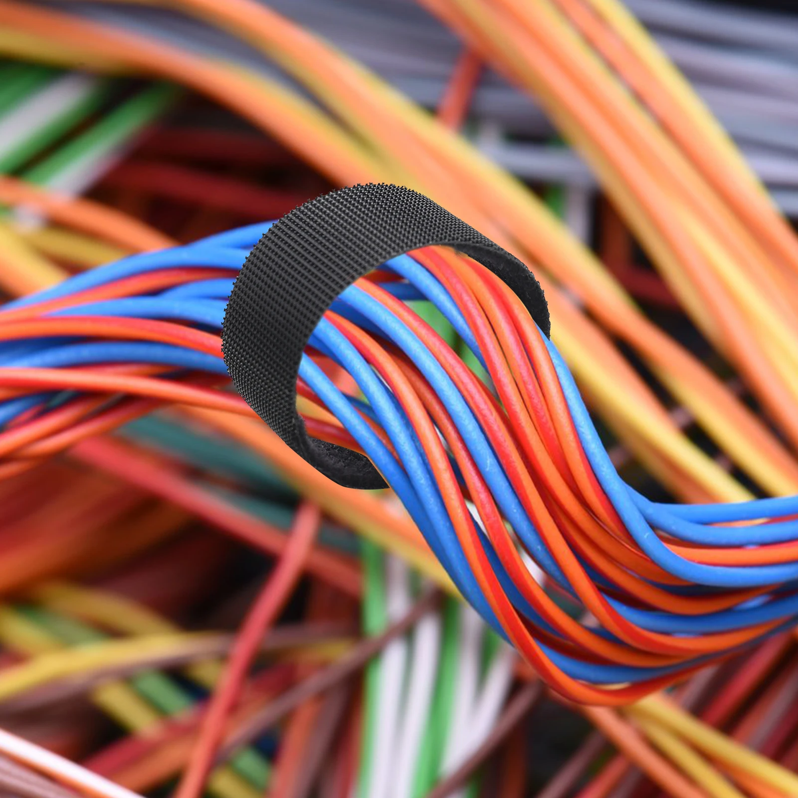 

1 Roll Data Line Cable Ties Straps Self-Adhesive Sticky Cord Organizer Strip Reusable Cable Organizer for Pc Audio Gaming Wire